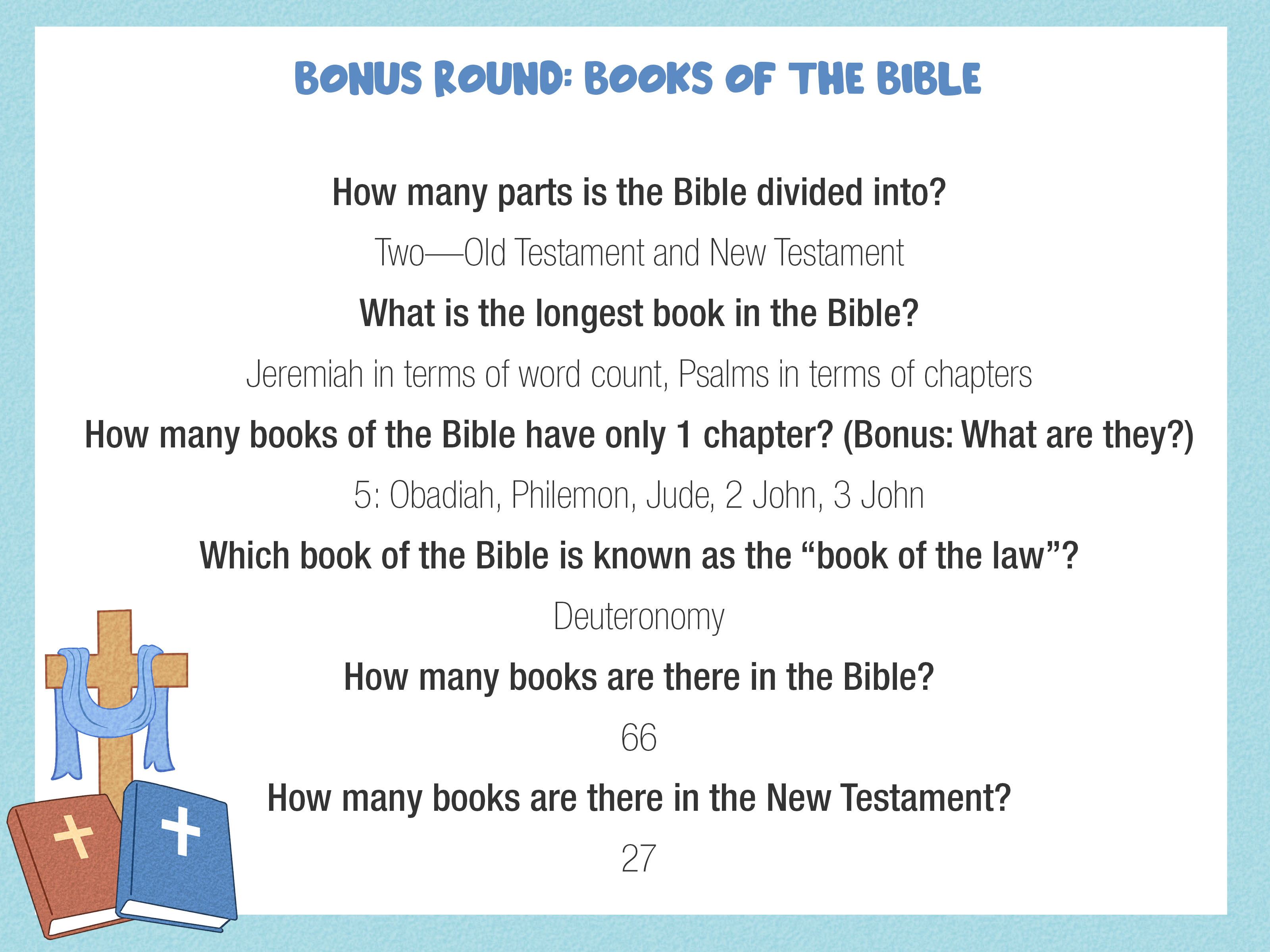 300 Bible Trivia Questions and Answers