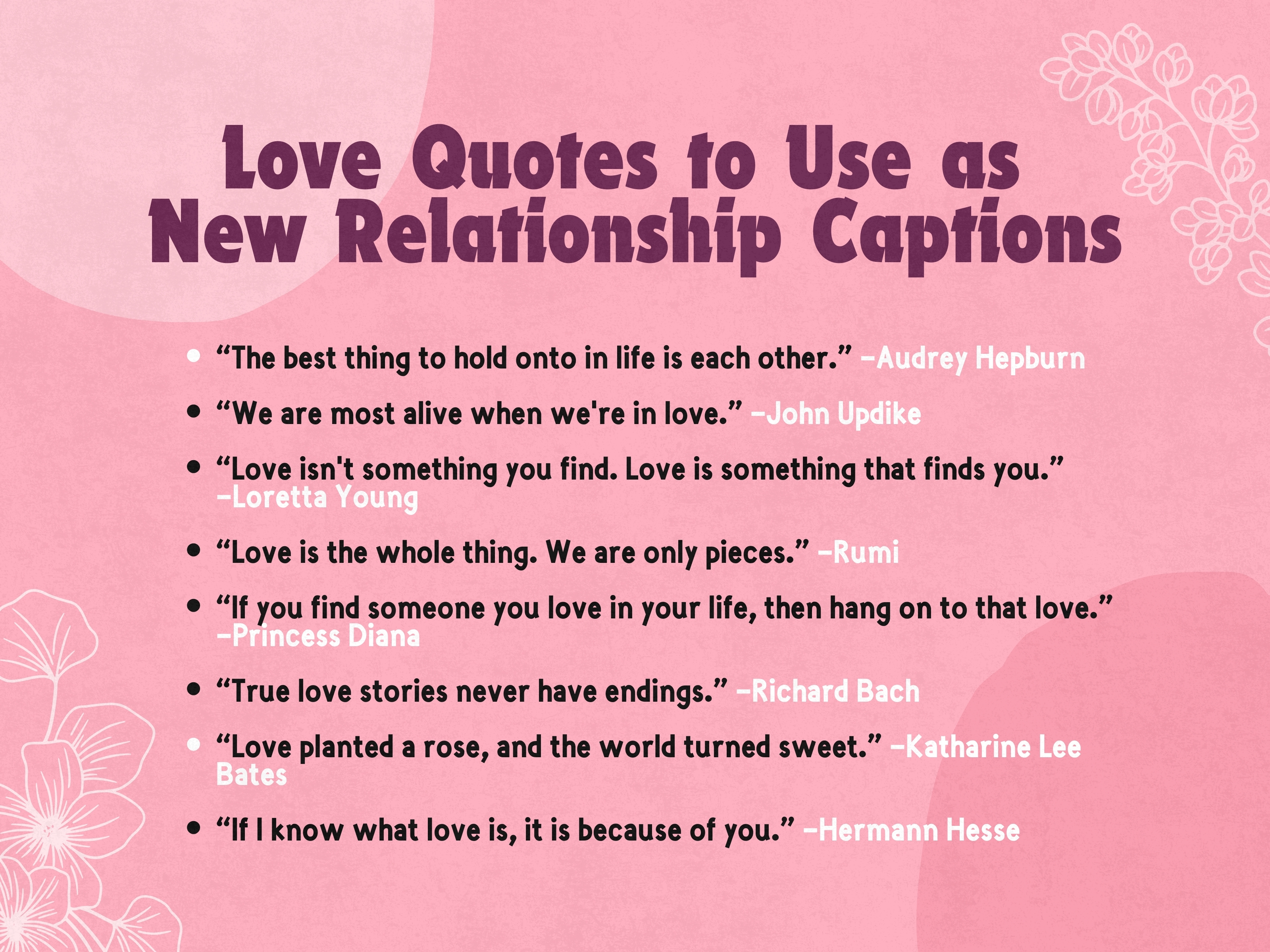 120 New Relationship Captions to Announce Your Love