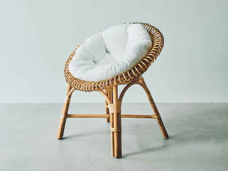 Rattan Chair With Original Cushion