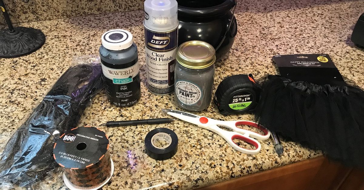 How to Make a Whimsical Witch Legs Cauldron Candy Stand