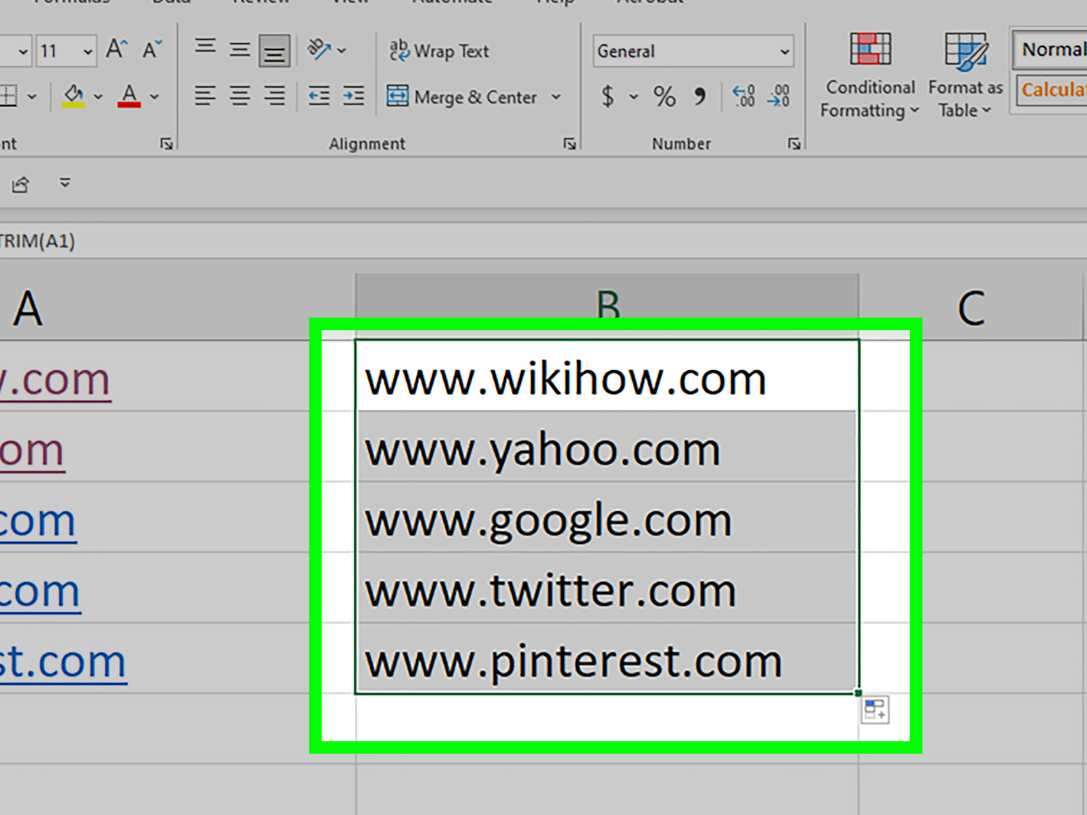 How to Remove Spaces Between Numbers & Words in Excel