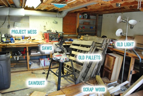 Our Messy Basement Workshop