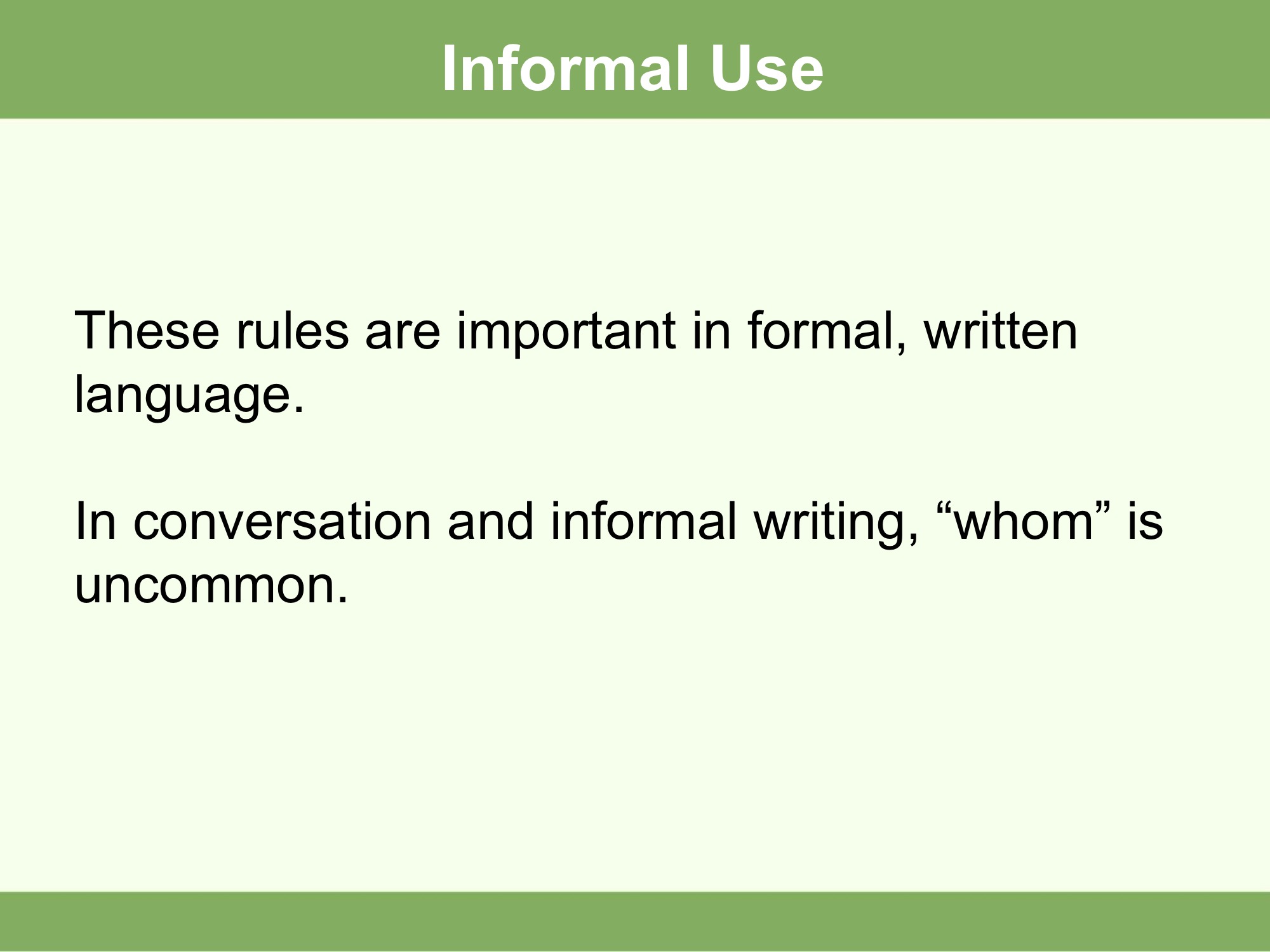 How to Use Who and Whom: 6 Steps